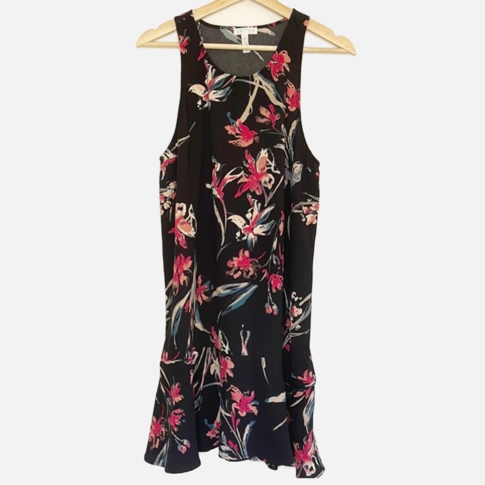 Leith tropical floral slip dress M